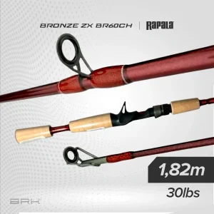 Vara de Pesca Rapala Bronze ZX 11RABR60CH 30lbs 1,82m - Carretilha (Inteiriça)
