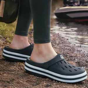 Sandália Antiderrapante Feminina para Pesca Boaonda Star Confortavel - Preta