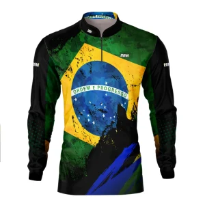 Camisa do Brasil Brk Preta II com Proteção Solar UV50+