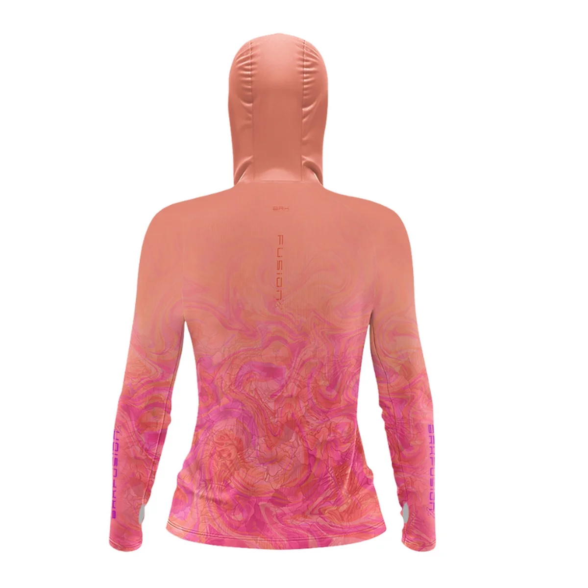 Camisa FusionX Feminina Brk Deep Rosa e Laranja e Proteção Solar UV50+ - Image 4