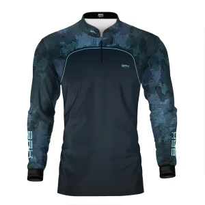 Camisa de Pesca Brk Camo Mapa Mundi com Proteção UV50+