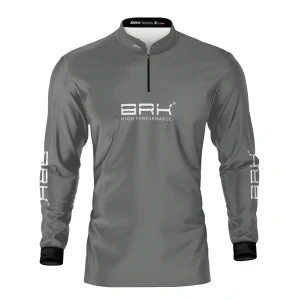 Camisa de Pesca Brk Básica Cinza com Proteção Solar UV50+