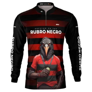Camisa de Pesca Brk Orgulho de ser Rubro Negro com UV50+
