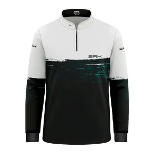 Camisa de Pesca Infantil Brk Grunge White com UV 50+
