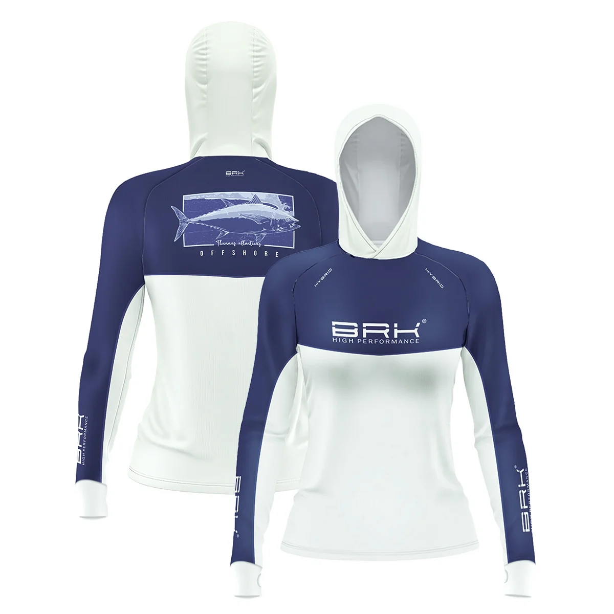 Camisa de Pesca Feminina Brk com Capuz Hybrid Off Shore com Proteção Solar UV50+ - Image 3