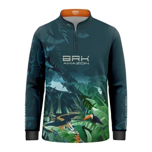 Camisa de Pesca Infantil Brk Amazon Fauna e Flora com Proteção UV50