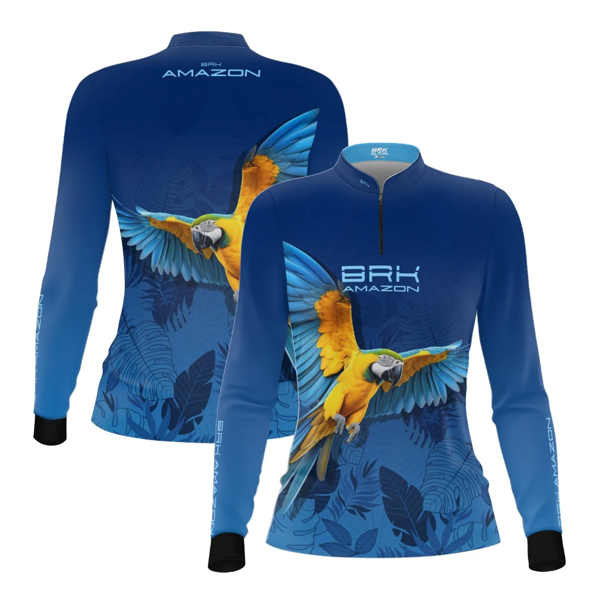 Camisa de Pesca Feminina Brk Amazon Arara Azul com Proteção UV50 - Image 2
