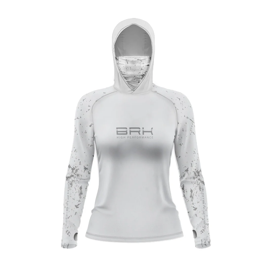 Camisa FusionX Feminina Brk Fishing Mancha Cinza com Proteção UV50+ - Image 2