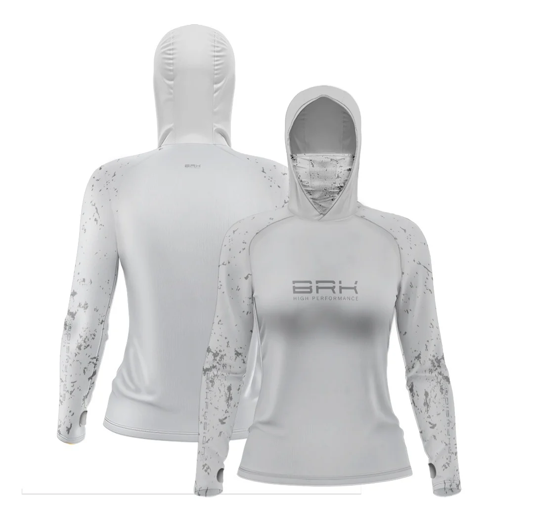 Camisa FusionX Feminina Brk Fishing Mancha Cinza com Proteção UV50+ - Image 4