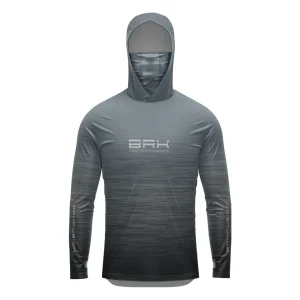 Camisa FusionX Brk Fishing Ruido Tons de Cinza Azulado com Proteção UV50+