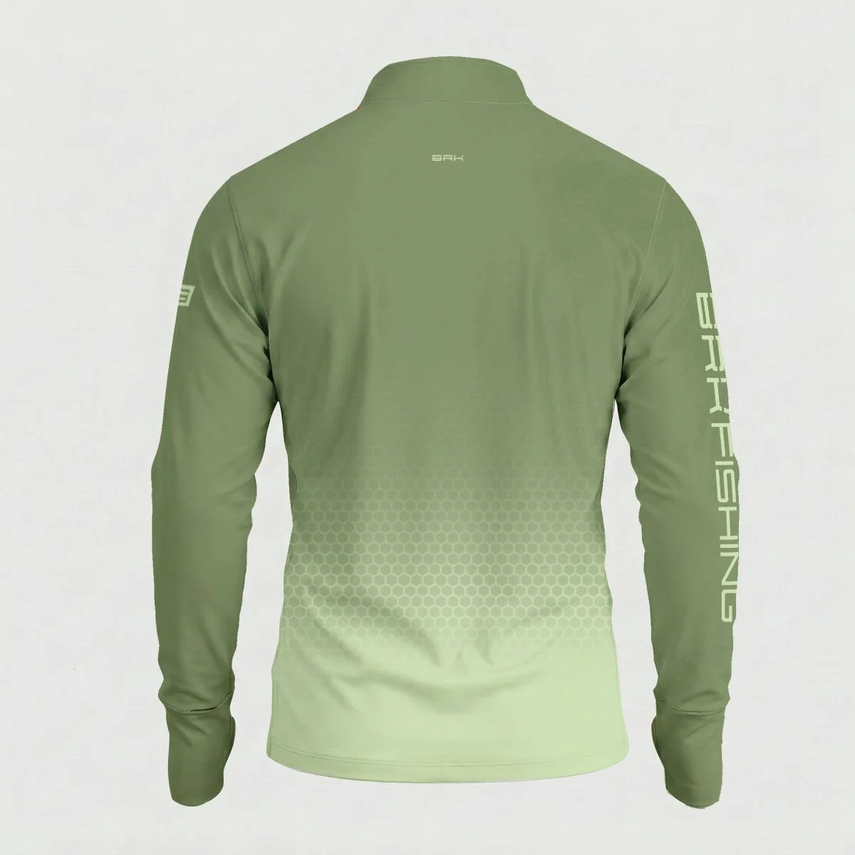 Camisa ArmorX Colmeia Degradê Verde Oliva com Luva e Proteção UV50 - Image 4