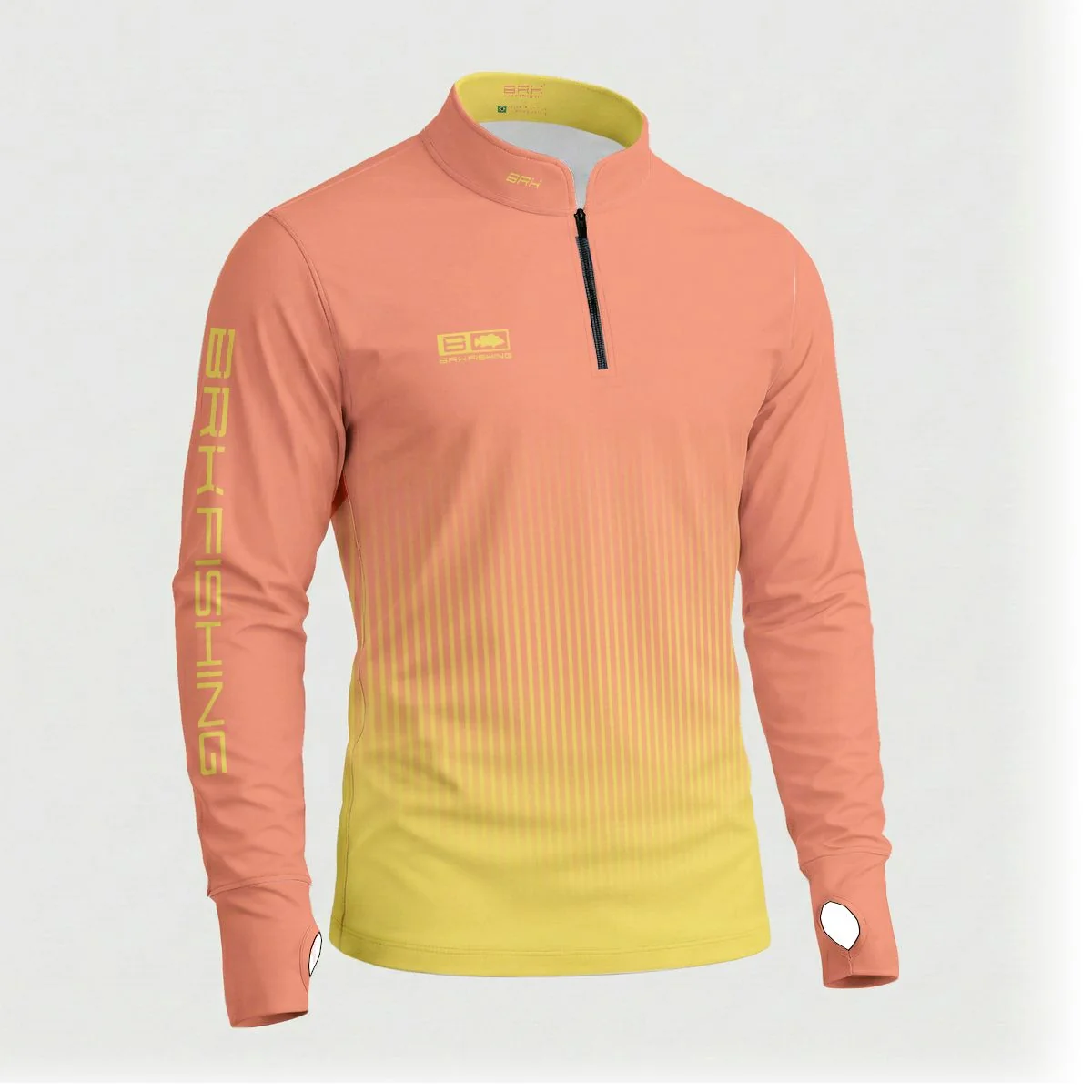 Camisa ArmorX Sunset Coral Amarelo com Proteção UV50+ - Image 2