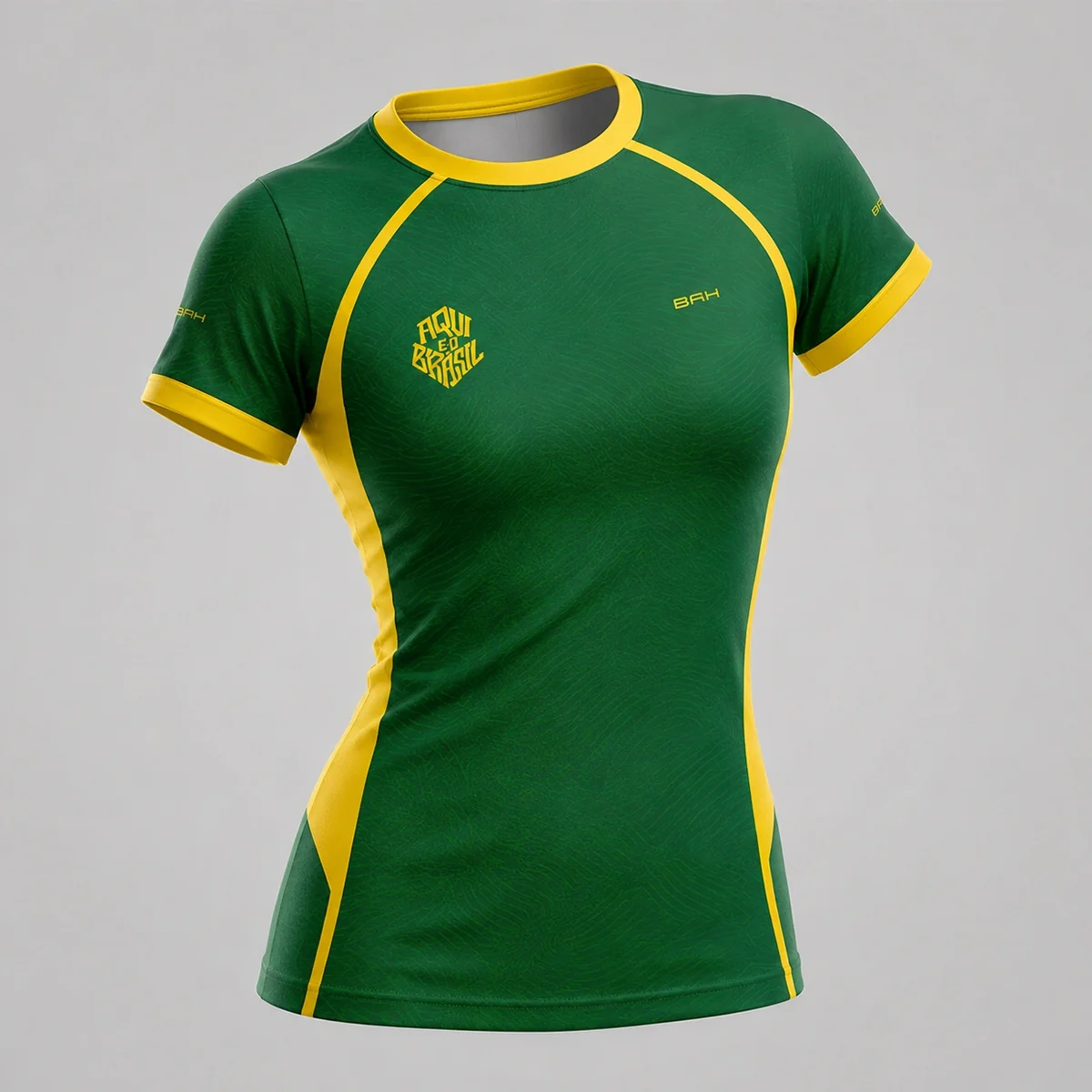 Camisa Casual Feminina Brk Aqui é o Brasil Digital Verde com Proteção Solar UV50+ - Image 2
