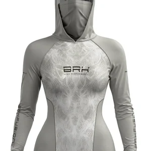 Camisa FusionX Feminina Raptor Snake Ice Cinza com Proteção UV50+