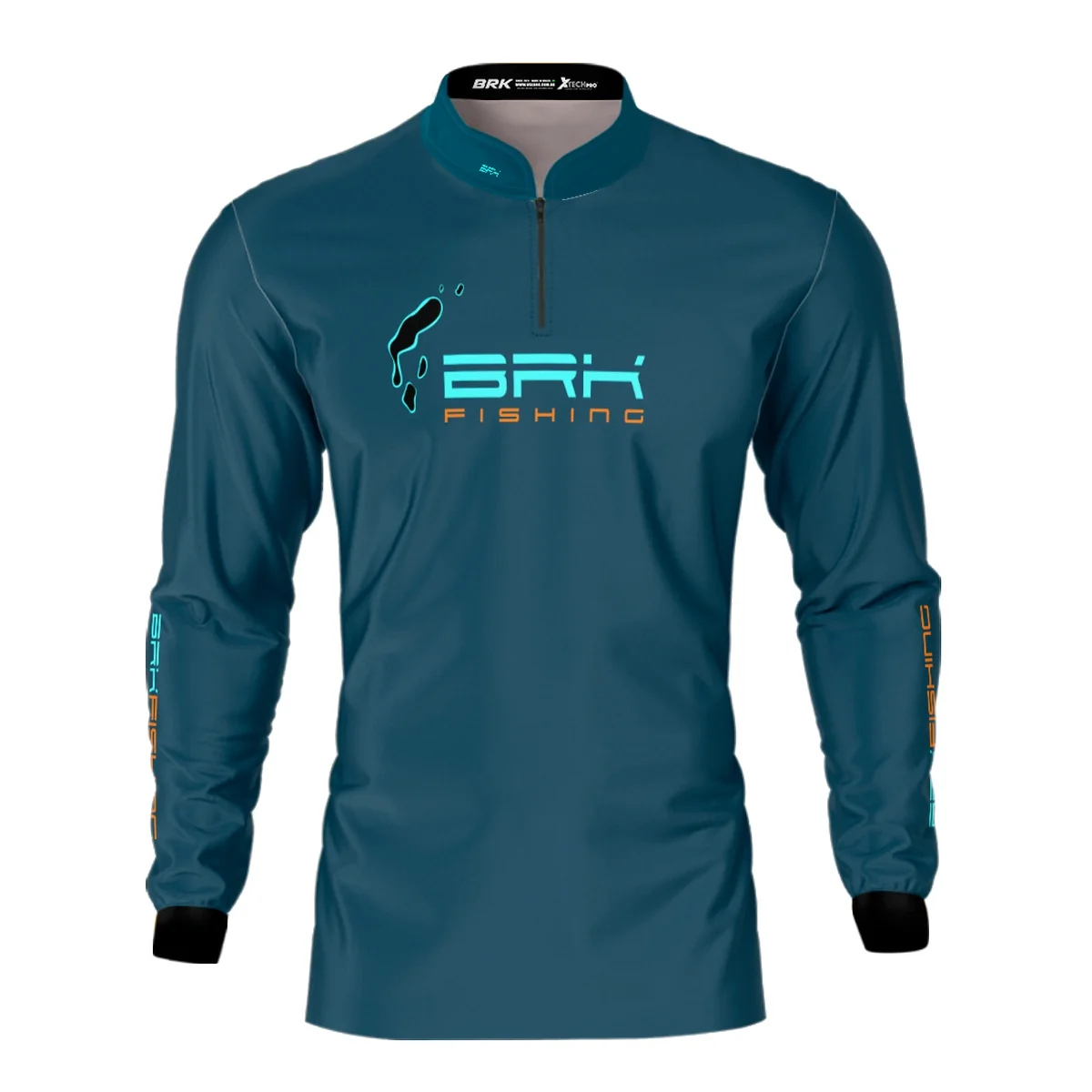 Camisa de Pesca Brk Azul Tucunaré Açu com UV50+