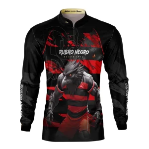 Camisa Brk Mascote Rubro Negro Urubu com Proteção Solar UV50+