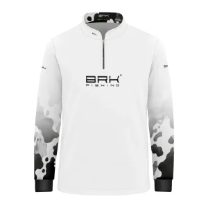 Camisa Fishing Infantil Brk  Cow Print Preto e Branco com Proteção Solar UV50+