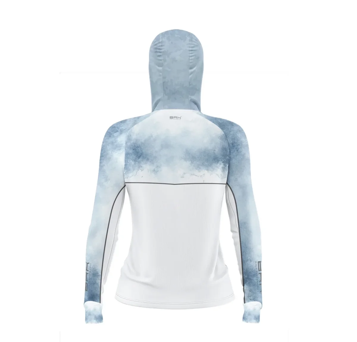 Camisa de Pesca Feminina Brk com Capuz Hybrid Snow com Proteção Solar UV50+ - Image 4