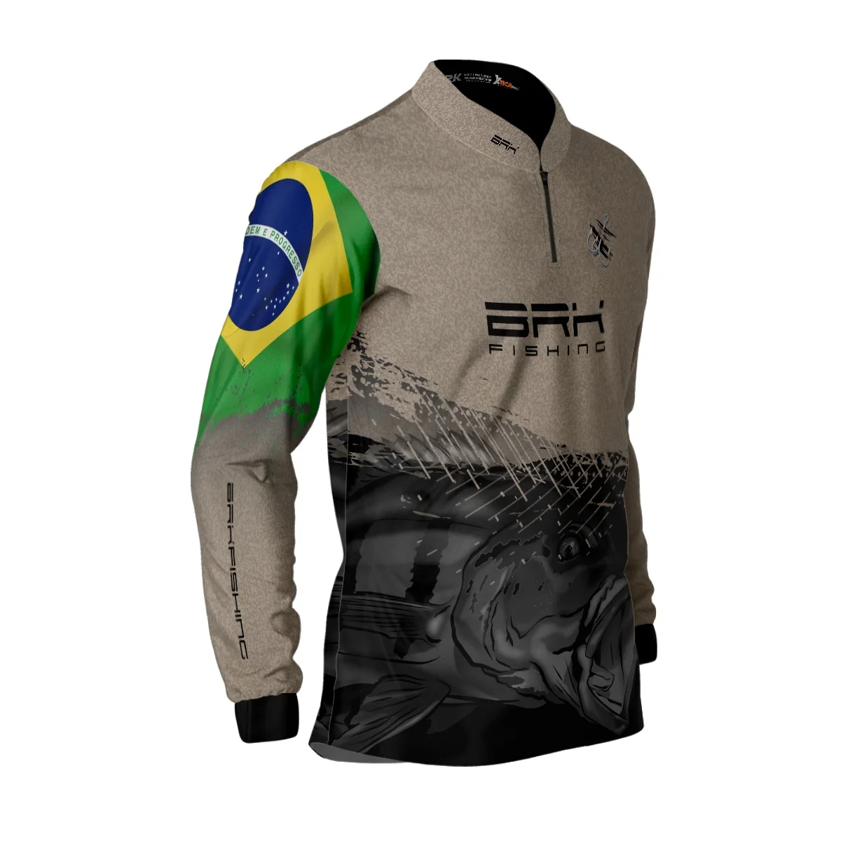 Camisa de Pesca Brk Garateia Tucunaré Brasil com UV50+ - Image 4