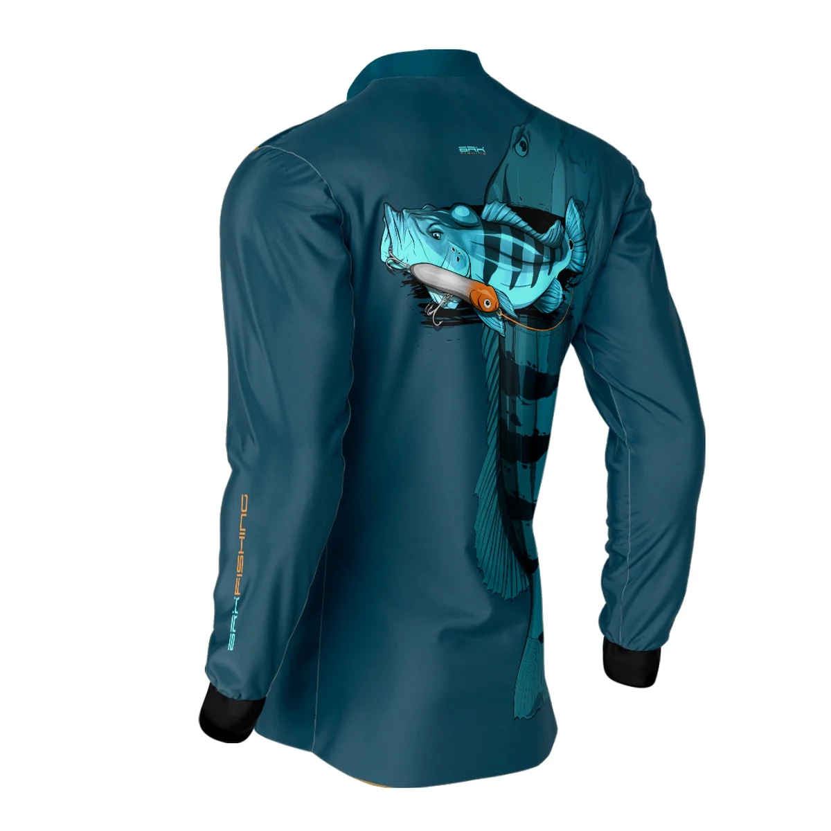 Camisa de Pesca Brk Azul Tucunaré Açu com UV50+ - Image 5