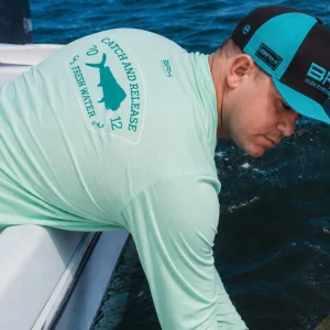 Camisa de Pesca em Alto Mar Dourado com Proteção UV50