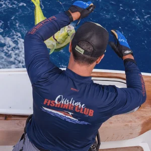 Camisa de Pesca em Alto Mar Fishing Club Vermelho com Proteção UV50