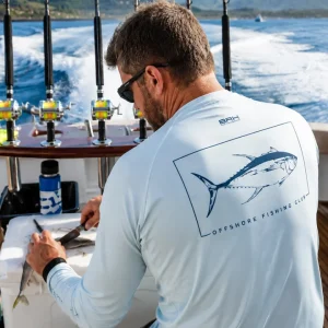 Camisa de Pesca em Alto Mar Offshore Fishing Club Atum com Proteção UV50