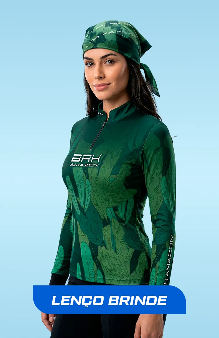 Camisa Feminina Brk Amazon Floresta com Proteção UV50