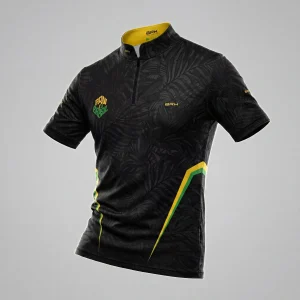 Camiseta Brk Aqui é o Brasil Folhagem Preta com Proteção UV50