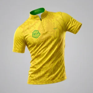 Camiseta Brk Aqui é o Brasil Onça Pintada Amarela com Proteção UV50