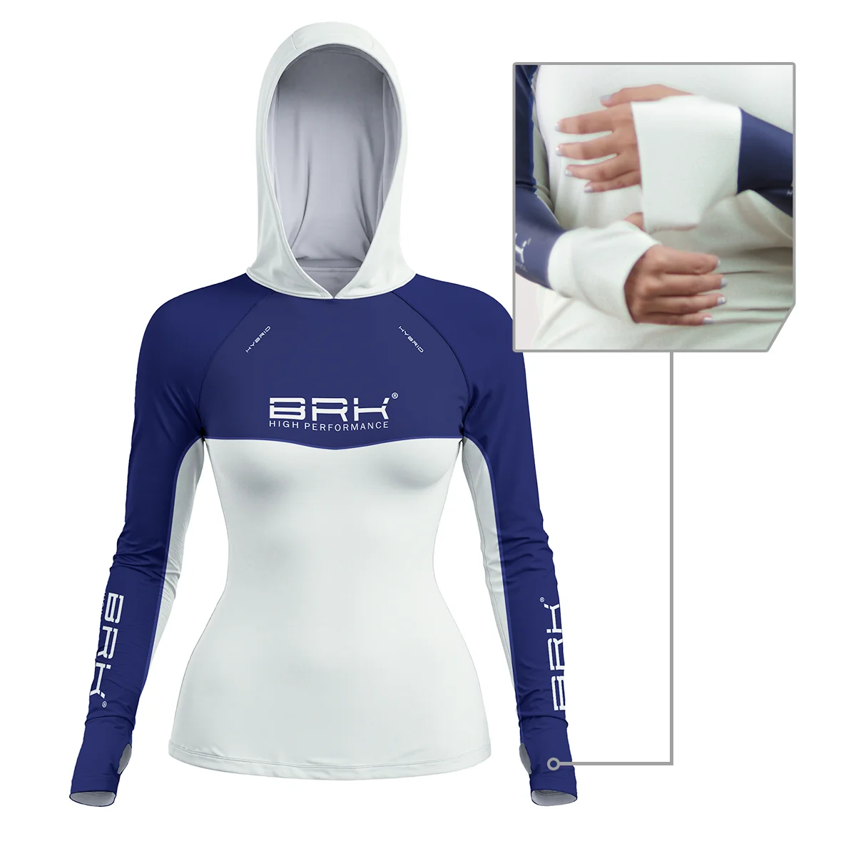 Camisa de Pesca Feminina Brk com Capuz Hybrid Off Shore com Proteção Solar UV50+ - Image 2