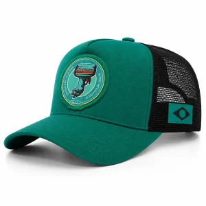 Boné de Pesca Outboard Motors Verde