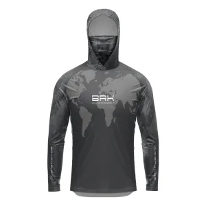 Camisa FusionX Brk Discovery Cinza com Capuz e Proteção UV50+
